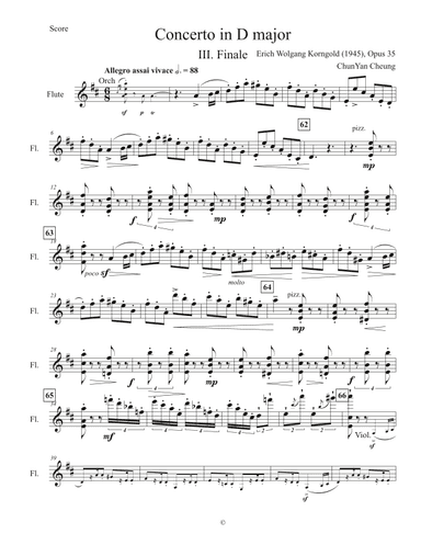 III. Allegro assai vivace in Violin Concerto in D major, Op.35 (arr. ChunYan Cheung)