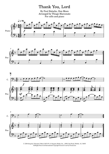 Thank You, Lord (arr. Thiago Marconato)