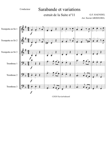 Sarabande and Variations (arr. Xavier ARDOUREL)