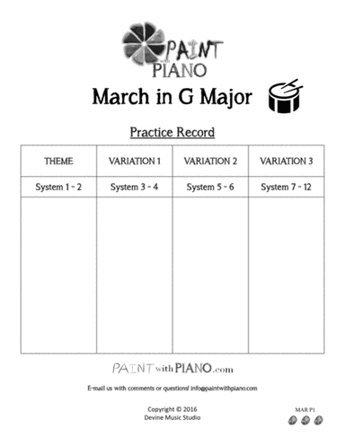March in G Major (easy piano) (arr. Joshua Devine)
