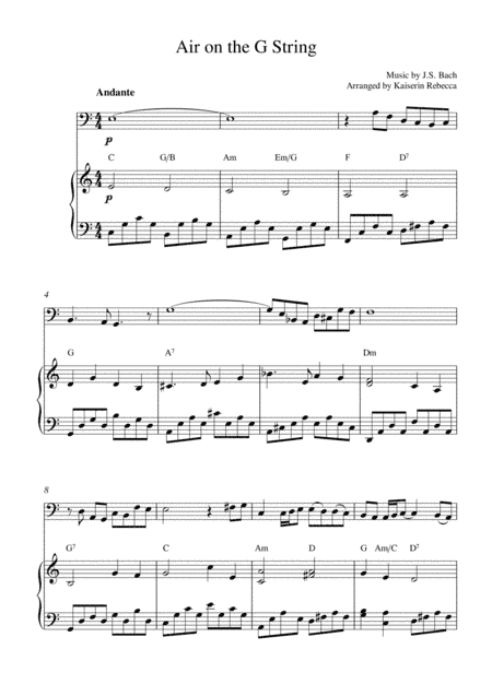 Air on the G String (arr. Kaiserin Rebecca)