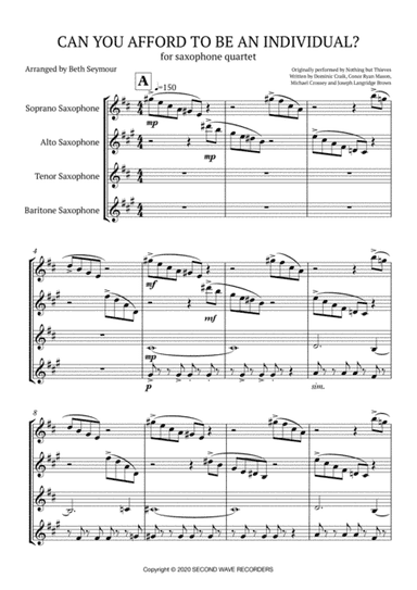 Can You Afford To Be An Individual? (arr. Beth Seymour)