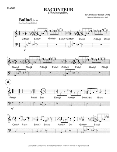 RACONTEUR (The Storyteller) - Piano