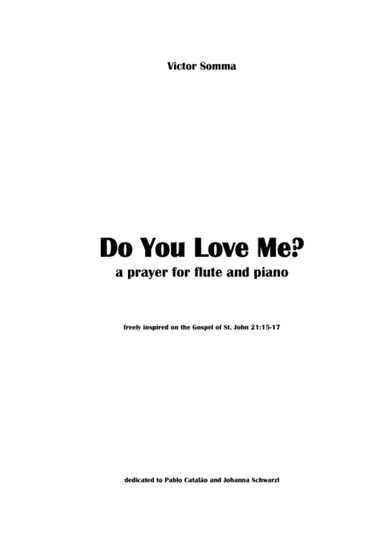 "Do You Love Me?" for flute and piano