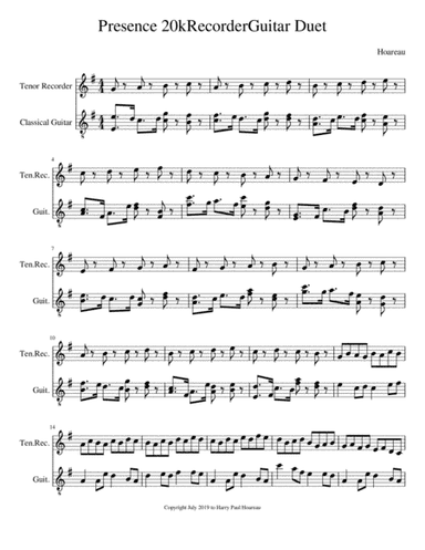 Presence 20k Recorder Guitar Duet