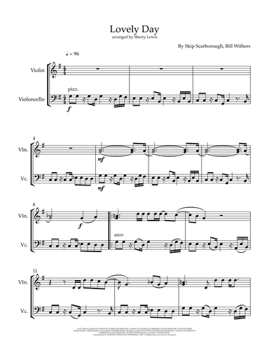 Lovely Day (arr. Sherry Lewis)