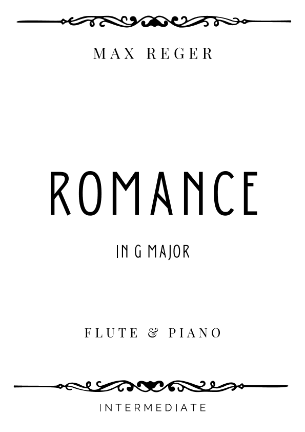 Reger - Romance in G Major - Intermediate (arr. Piacere Music Sheets)