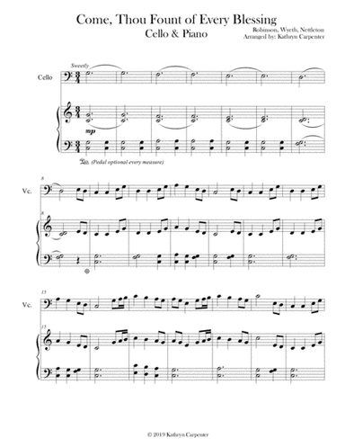 Come, Thou Fount of Every Blessing (Piano & Cello) (arr. Kathryn Carpenter)