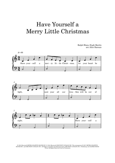 Have Yourself A Merry Little Christmas (arr. Alice Bannan)