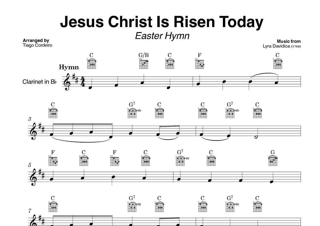 Jesus Christ Is Risen Today (arr. Tiago Cordeiro)