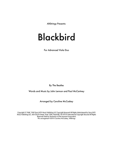 Blackbird (arr. Caroline McCaskey)