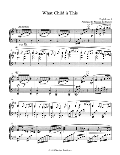 What Child is This (arr. Natalyn Rodriguez)