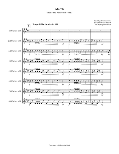March (from "The Nutcracker Suite") (F) (Clarinet Octet) (arr. Regis Bookshar)