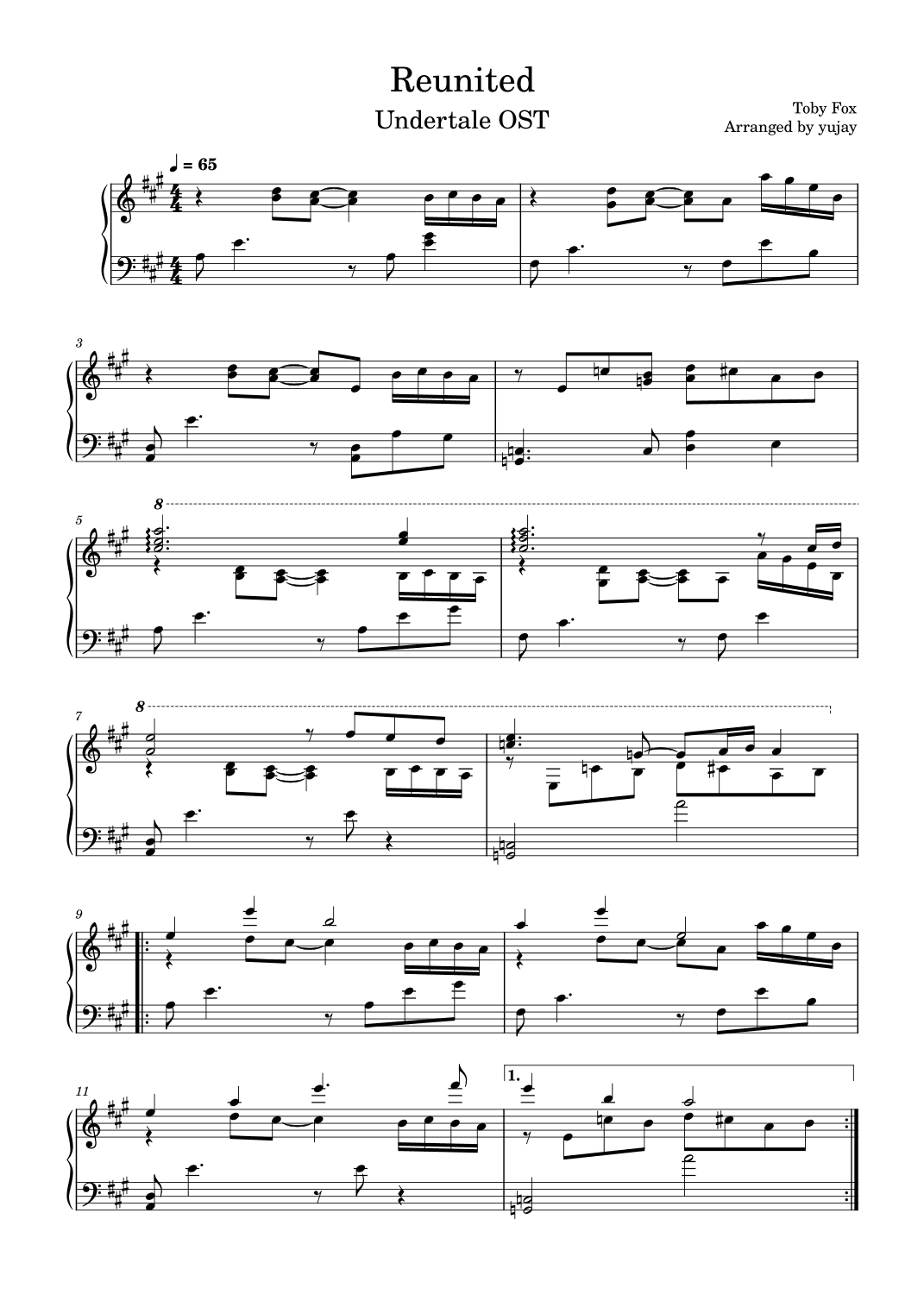 Reunited (arr. yujay)