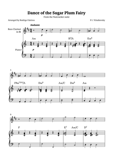 Sugar Plum Fairy theme (arr. Rodrigo Faleiros)