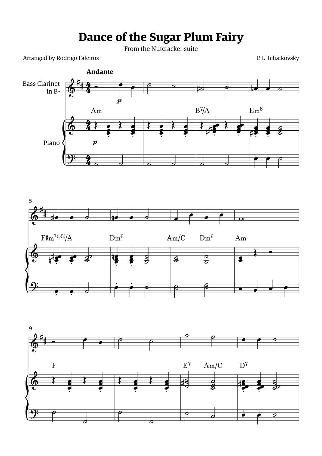 Sugar Plum Fairy theme (arr. Rodrigo Faleiros)