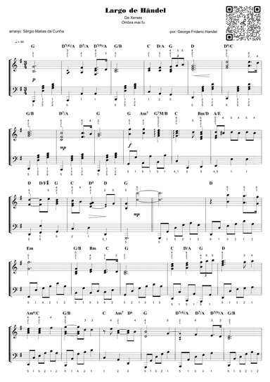 Largo de Händel - De Xerxes - Ombra mai fu (arr. Sérgio Matias da Cunha)