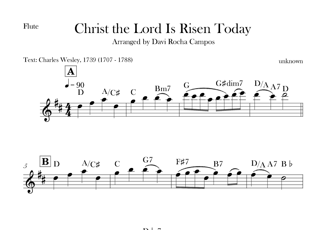 Christ the Lord is Rises today (arr. Davi Rocha Campos)