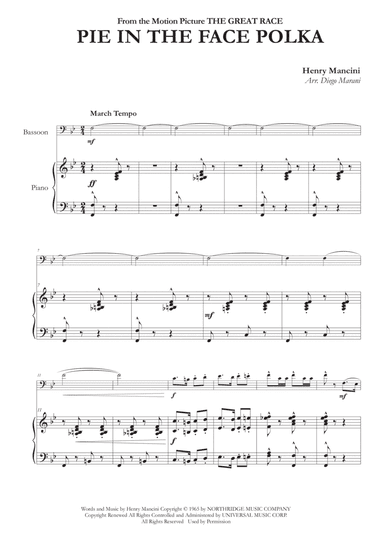 Pie In The Face Polka (arr. Diego Marani)