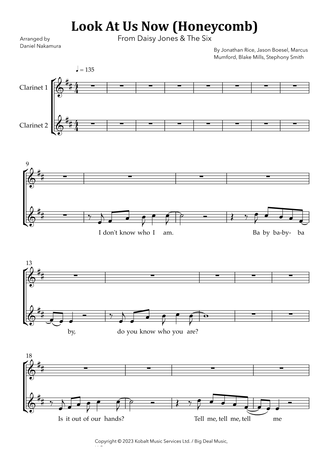 Look At Us Now (honeycomb) (arr. Daniel Nakamura)