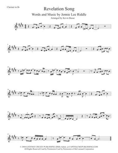 Revelation Song (arr. Kevin Busse)