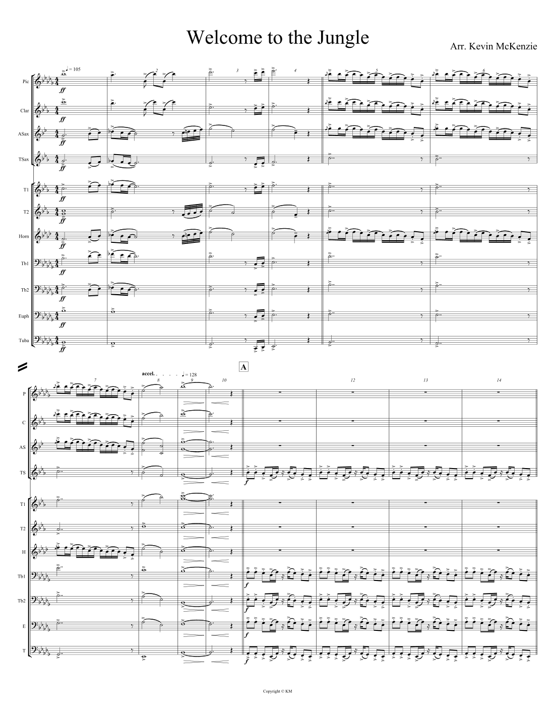Welcome To The Jungle (arr. Kevin McKenzie)