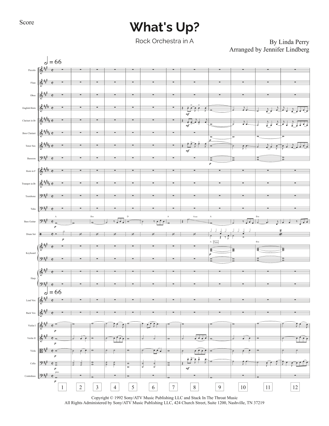 What's Up (arr. Jennifer Lindberg)