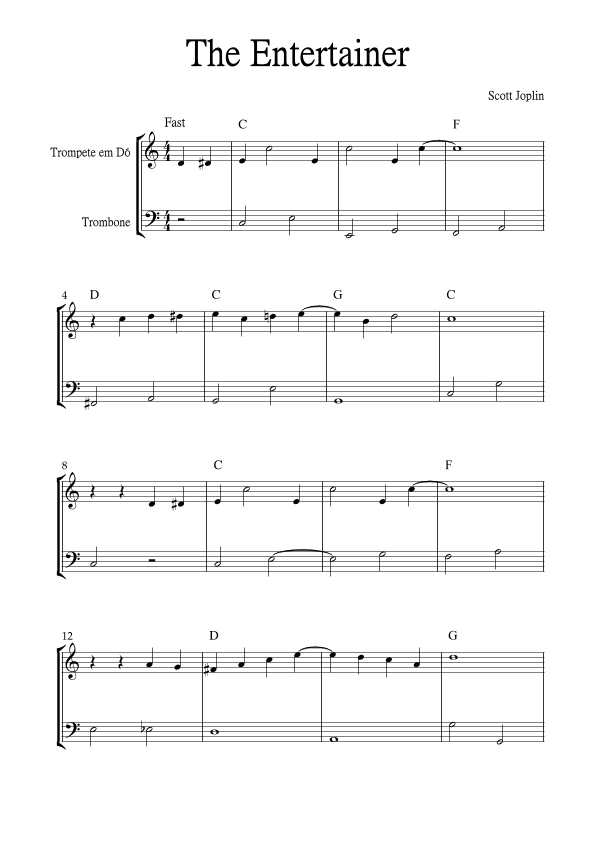 The Entertainer (arr. Jackson Spindler)