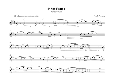 Inner Peace for Solo Flute