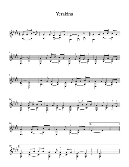 Yerakina - Traditional Greek Song (arr. Milan Mitic)