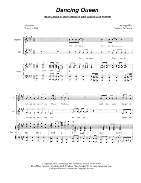Dancing Queen (arr. Stephen DeCesare)