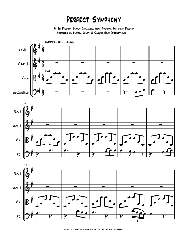 Perfect Symphony (arr. Martha Colby)