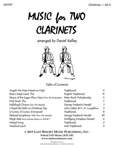 Christmas Duets for Clarinet - Set 4 - Music for Two Clarinets (arr. Daniel Kelley)
