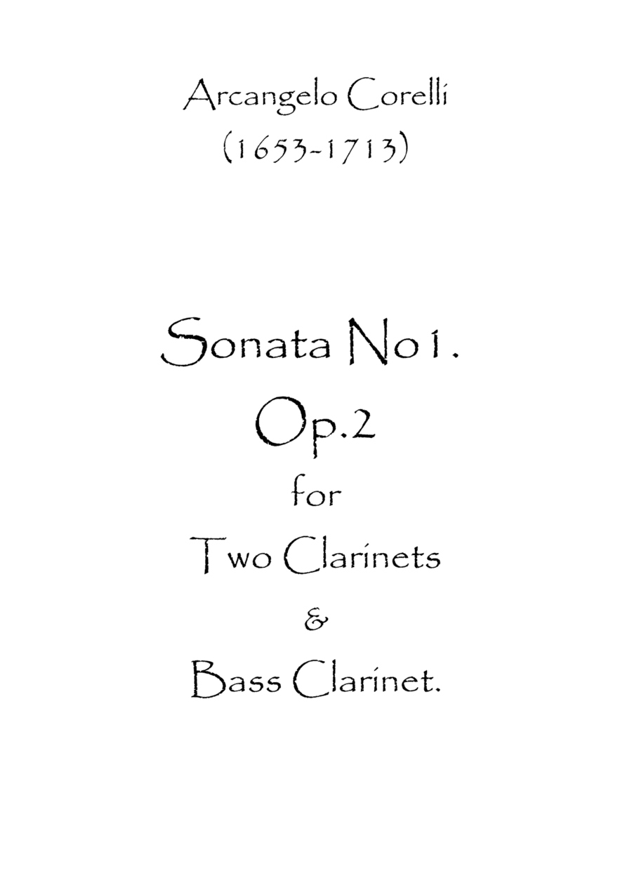 Sonata No.1 Op.2 (arr. Spence Bundy)