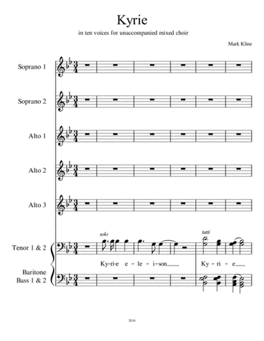 Kyrie for Ten Voices