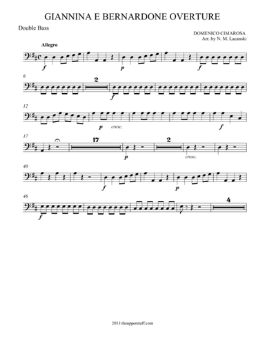 Giannina e Bernardone Overture (arr. Nick Lacanski)