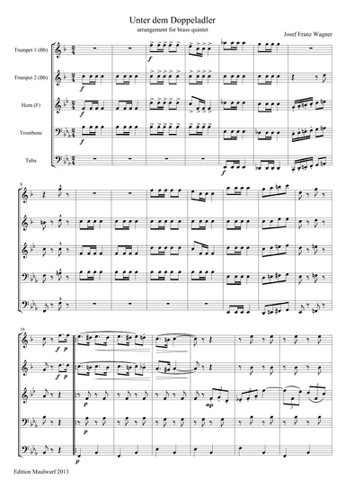 Unter The Double Eagle (arr. Edition Maulwurf)