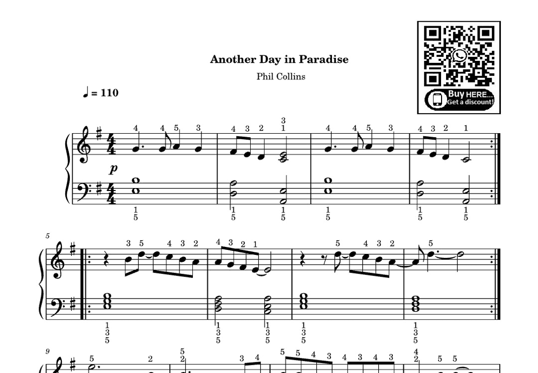 Another Day In Paradise (arr. eduardo)
