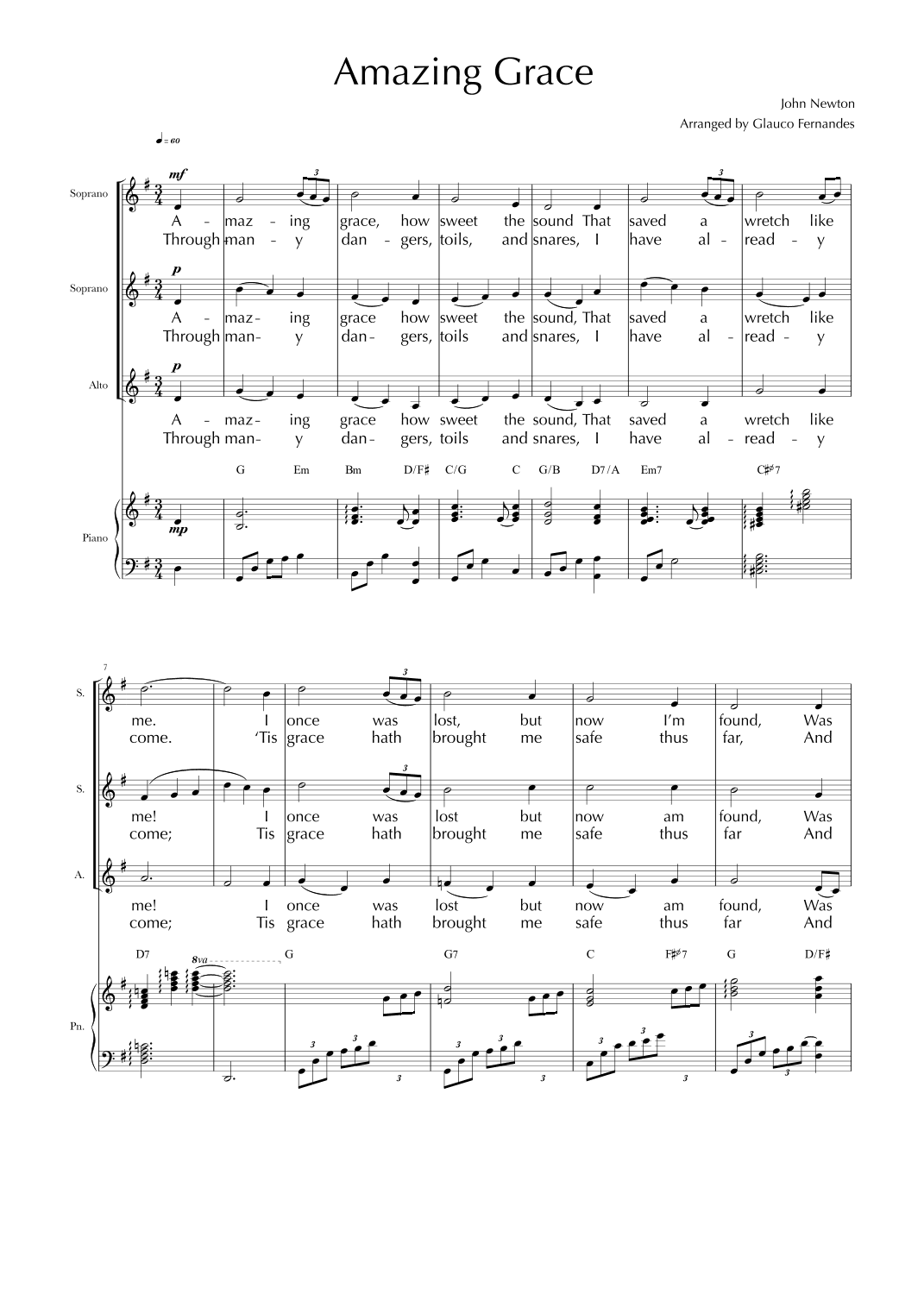 Amazing Grace (arr. Glauco Fernandes)