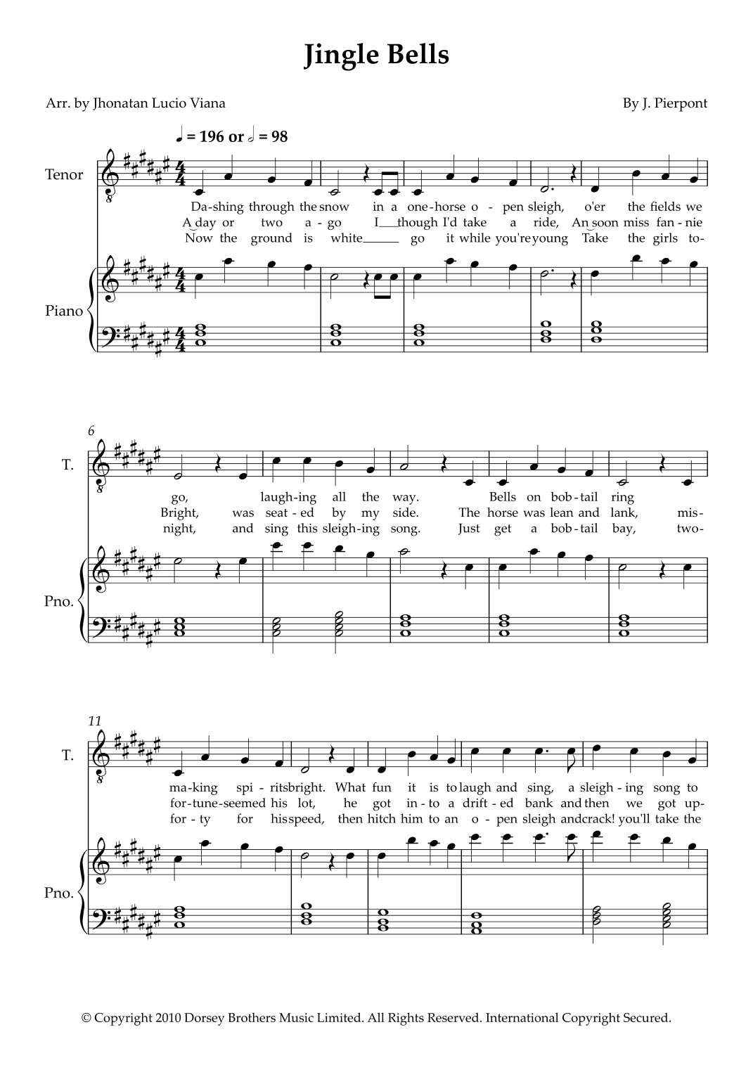 Jingle Bells (arr. Jhonatan Lucio Viana)