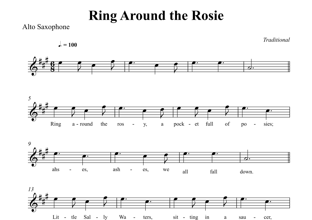 Ring Around the Rosie (arr. Wesley S. SIlva)