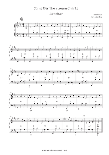 Come O'er The Stream Charlie (arr. Julia Gordon)