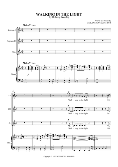 Walking In The Light (arr. SCMusic)