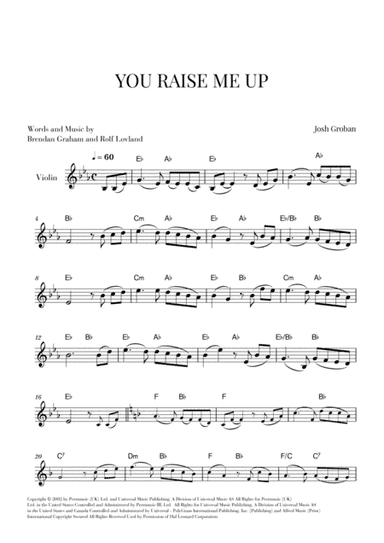 You Raise Me Up (arr. Cadenza Editions)