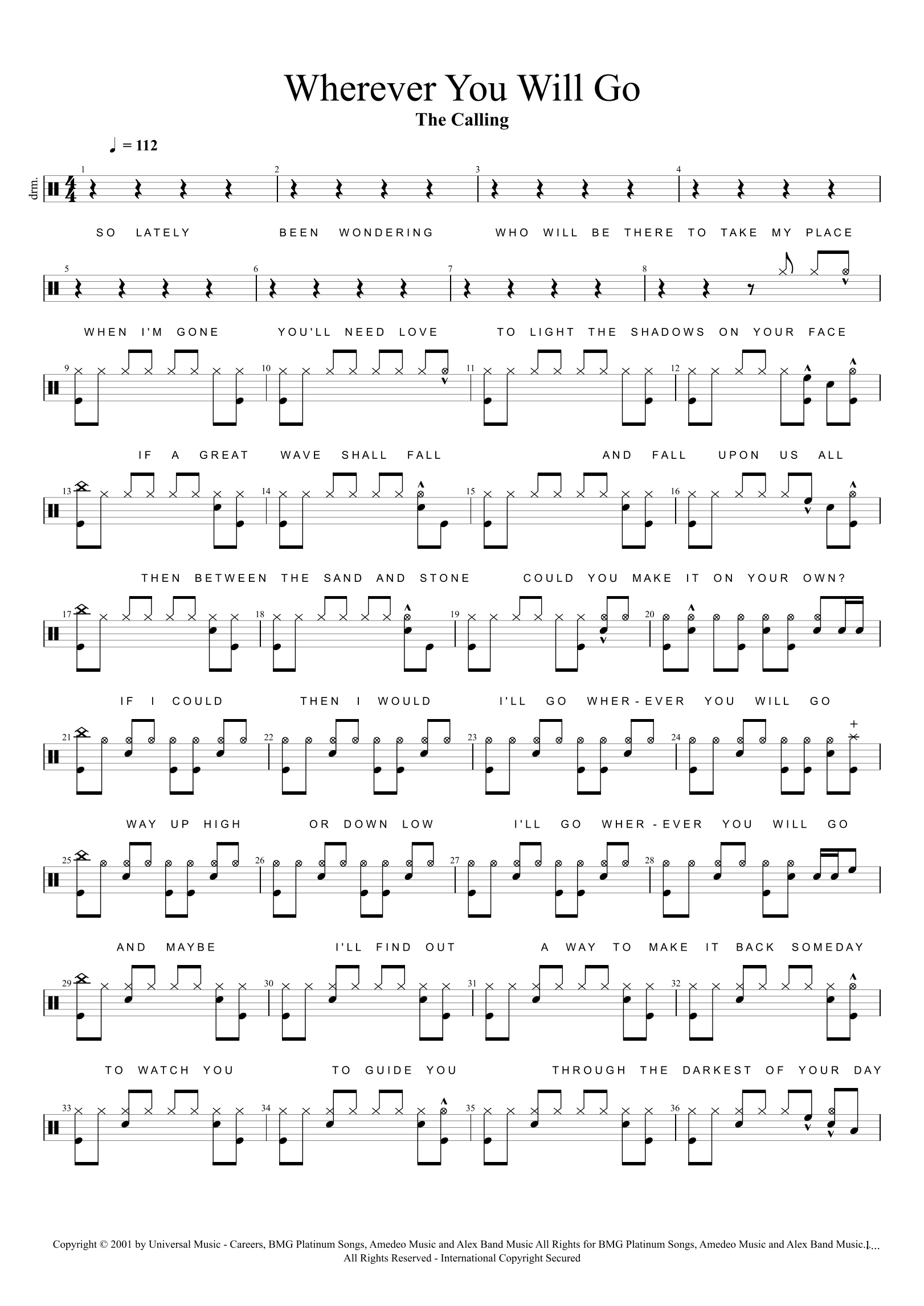 Wherever You Will Go (arr. Cyril Mayer)