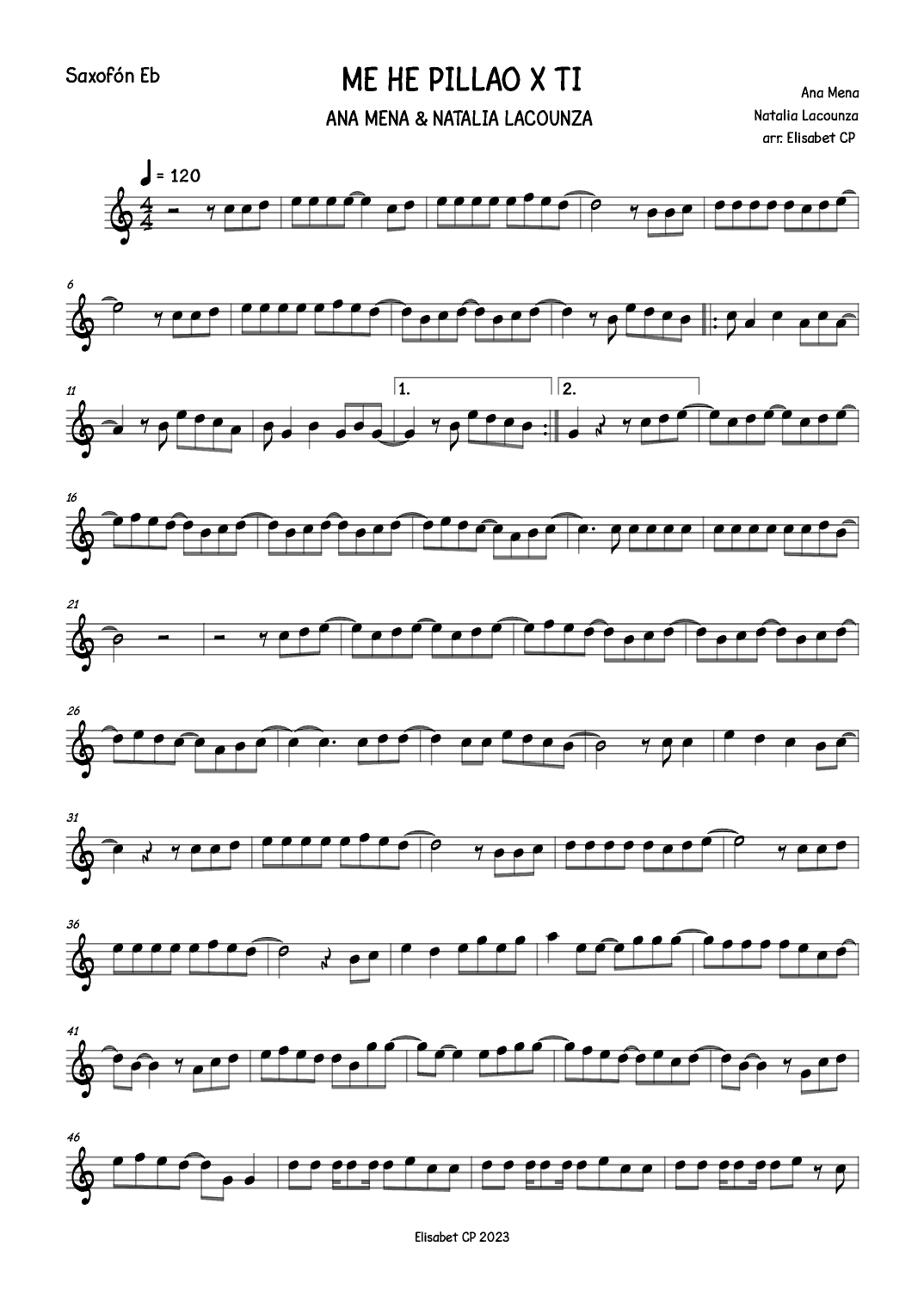 Me he pillao x ti (arr. Elisabet CP)