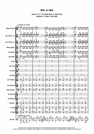 April In Paris (arr. Mike Eades)