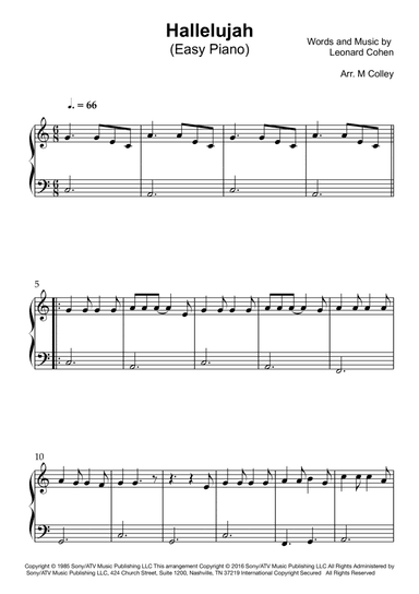 Hallelujah (arr. M Colley)