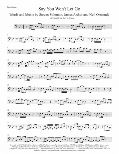 Say You Won't Let Go (arr. Kevin Busse)