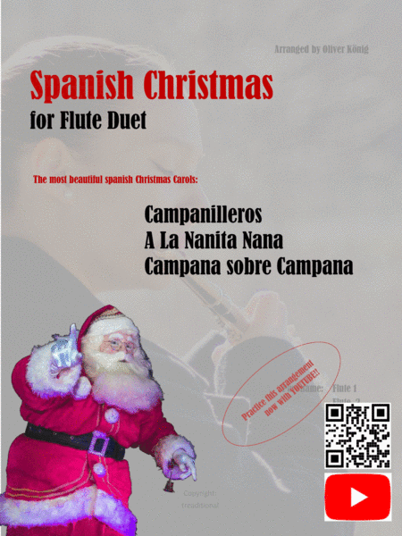 Spanische Weihnachtslieder für 2 Flöten (arr. Oliver König)